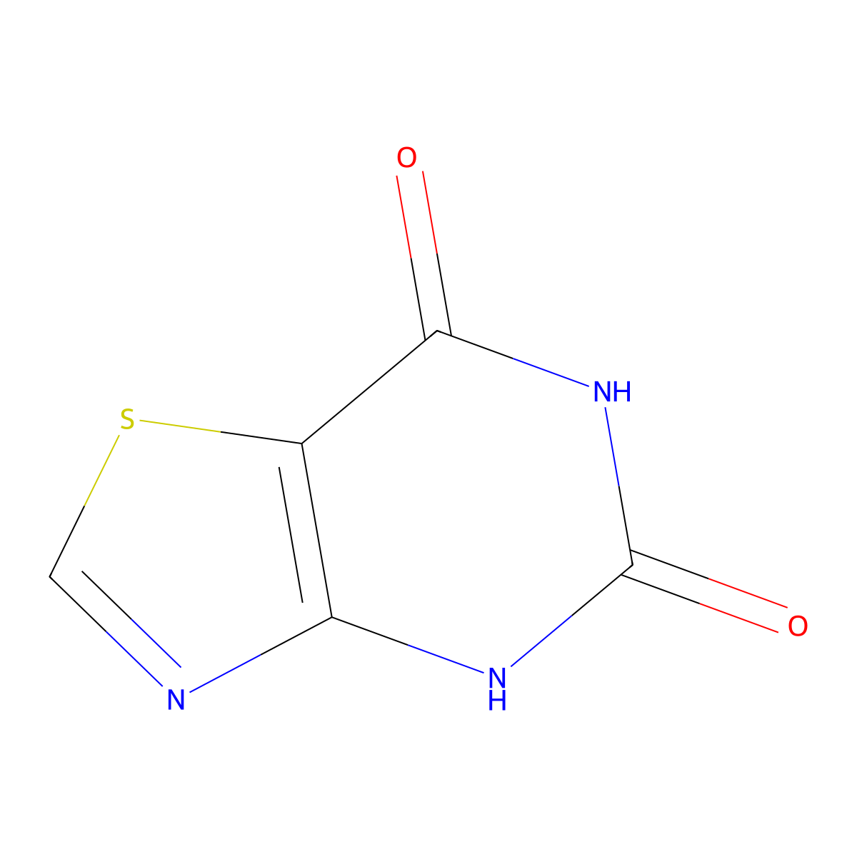 [1,3]Thiazolo[4,5-d]pyrimidine-5,7-diol molecular structure, CAS 7464-09-7