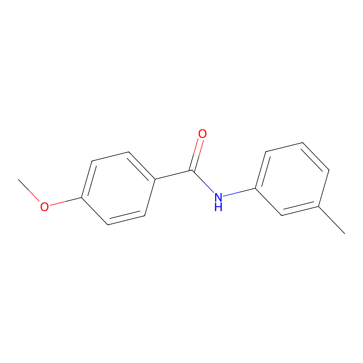 4-Methoxy-N-(3-methylphenyl)benzamide molecular structure, CAS 7464-53-1