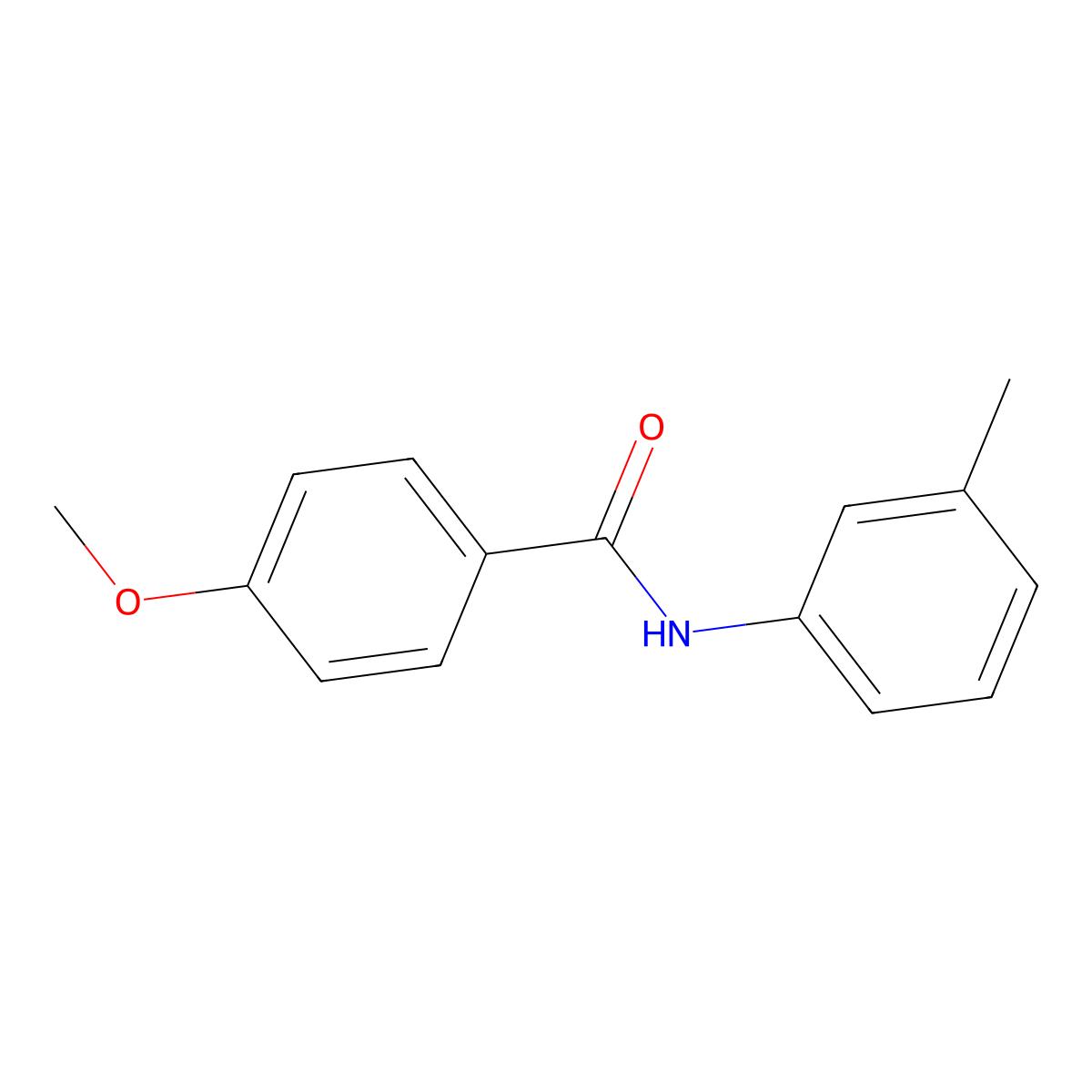4-Methoxy-N-(3-methylphenyl)benzamide molecular structure, CAS 7464-53-1