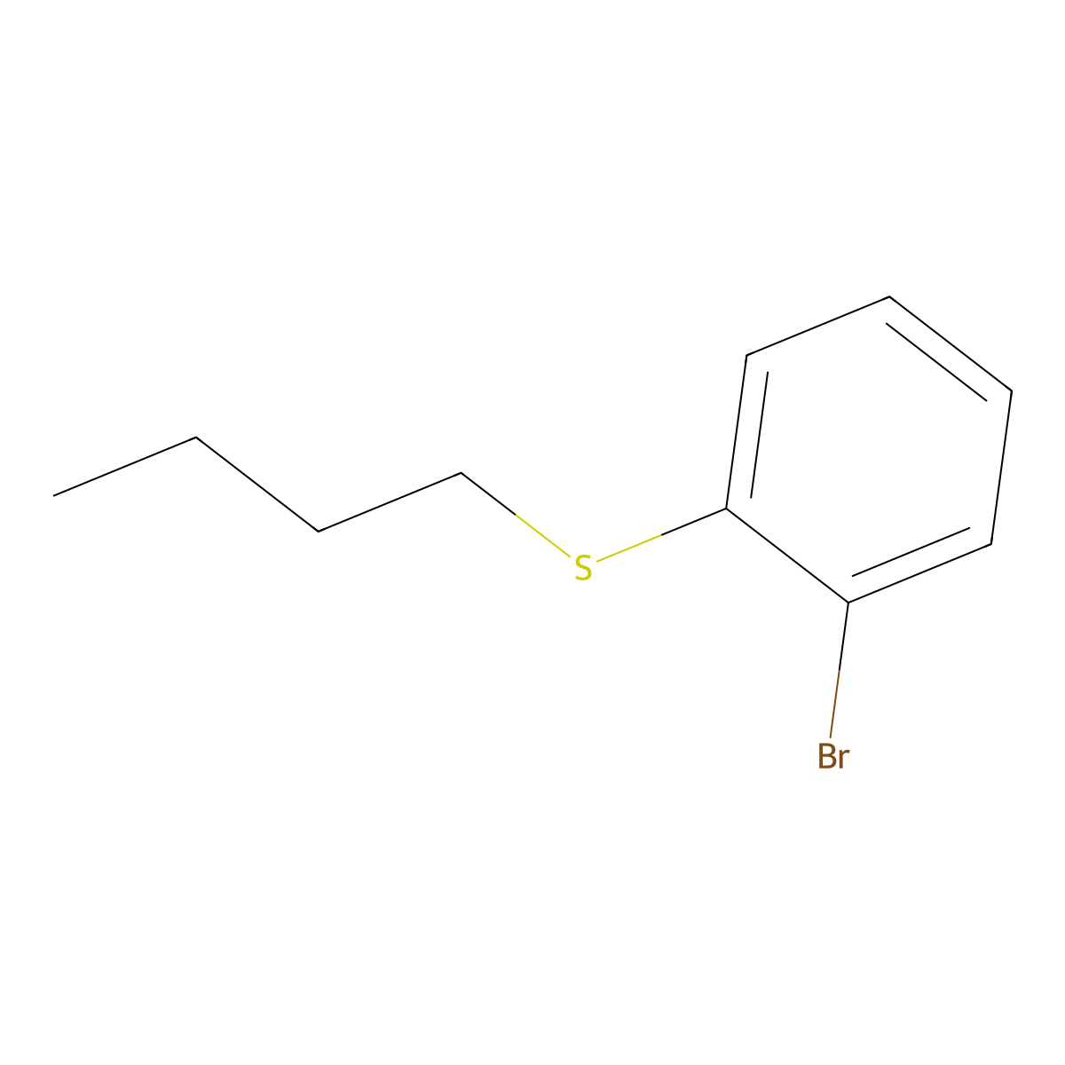 1-Bromo-2-n-butylthiobenzene molecular structure, CAS 74642-19-6