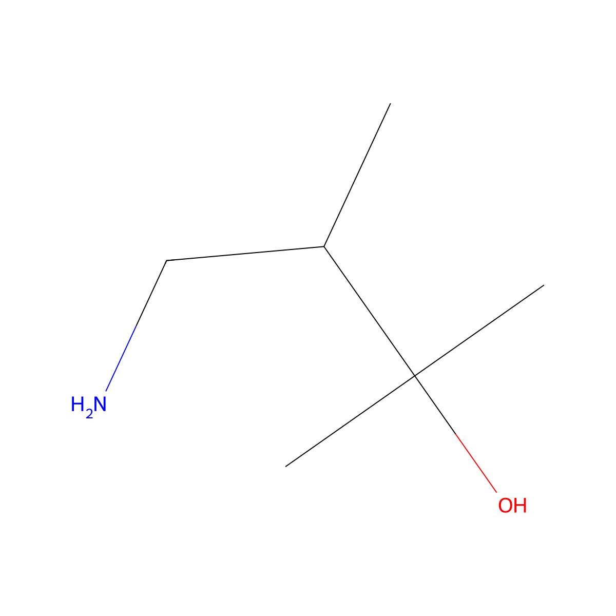 4-Amino-2,3-dimethylbutan-2-ol molecular structure, CAS 74645-04-8