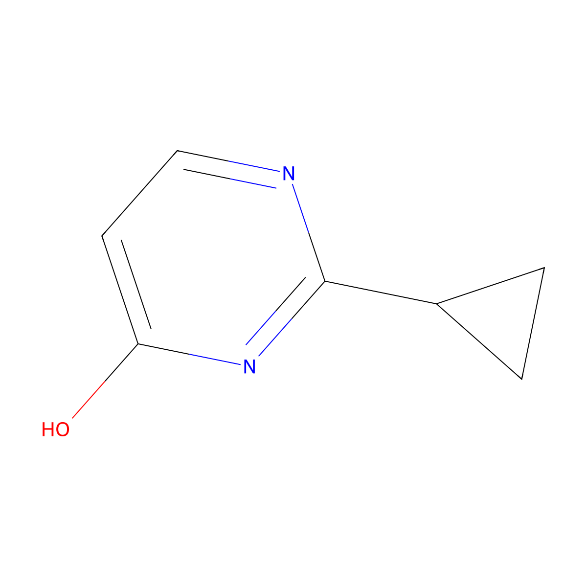 2-Cyclopropylpyrimidin-4-ol molecular structure, CAS 74649-06-2