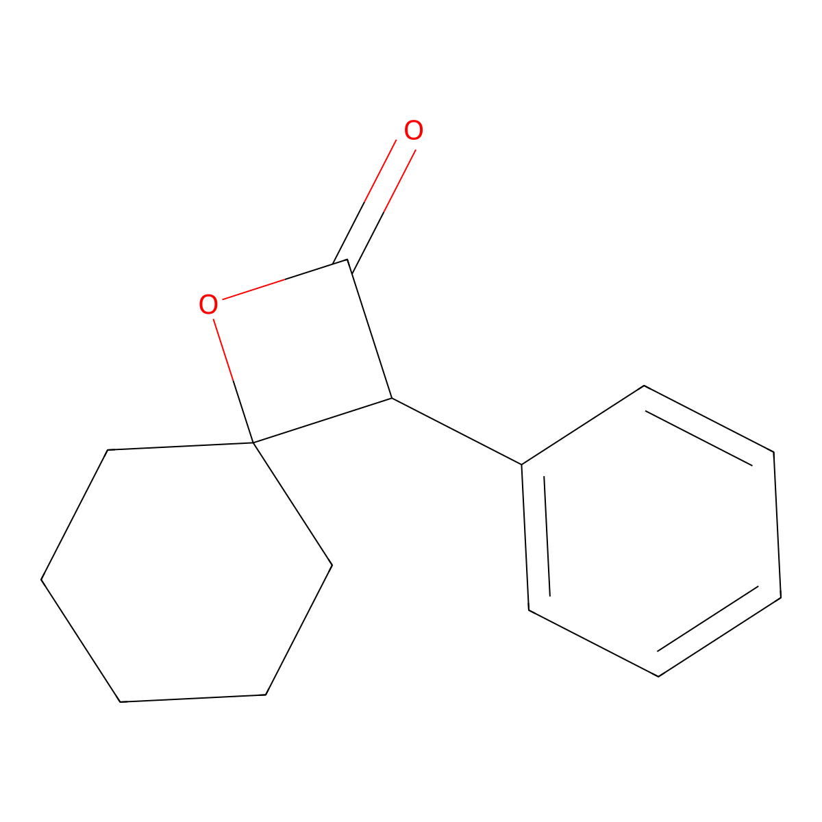 3-Phenyl-1-oxaspiro[3.5]nonan-2-one molecular structure, CAS 7465-32-9