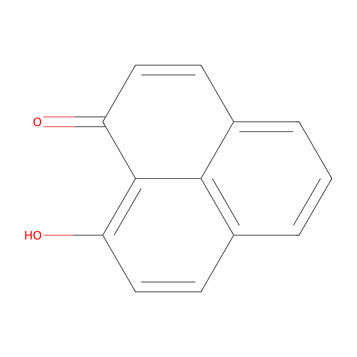 9-Hydroxy-1H-phenalen-1-one molecular structure, CAS 7465-58-9
