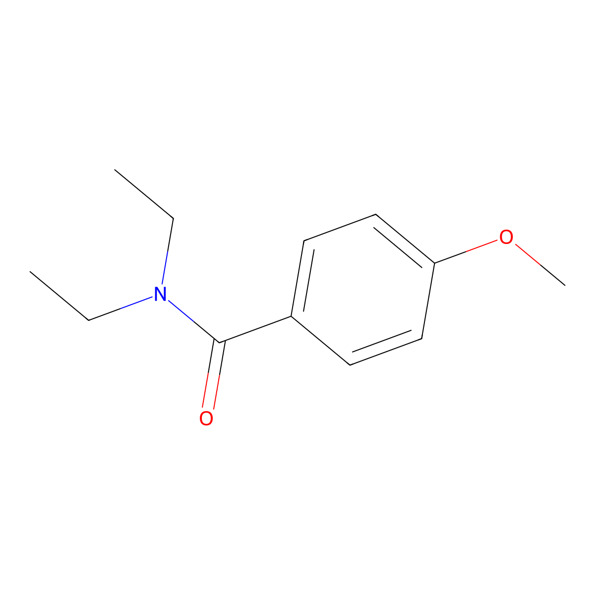 N,N-Diethyl-para-anisamide molecular structure, CAS 7465-86-3