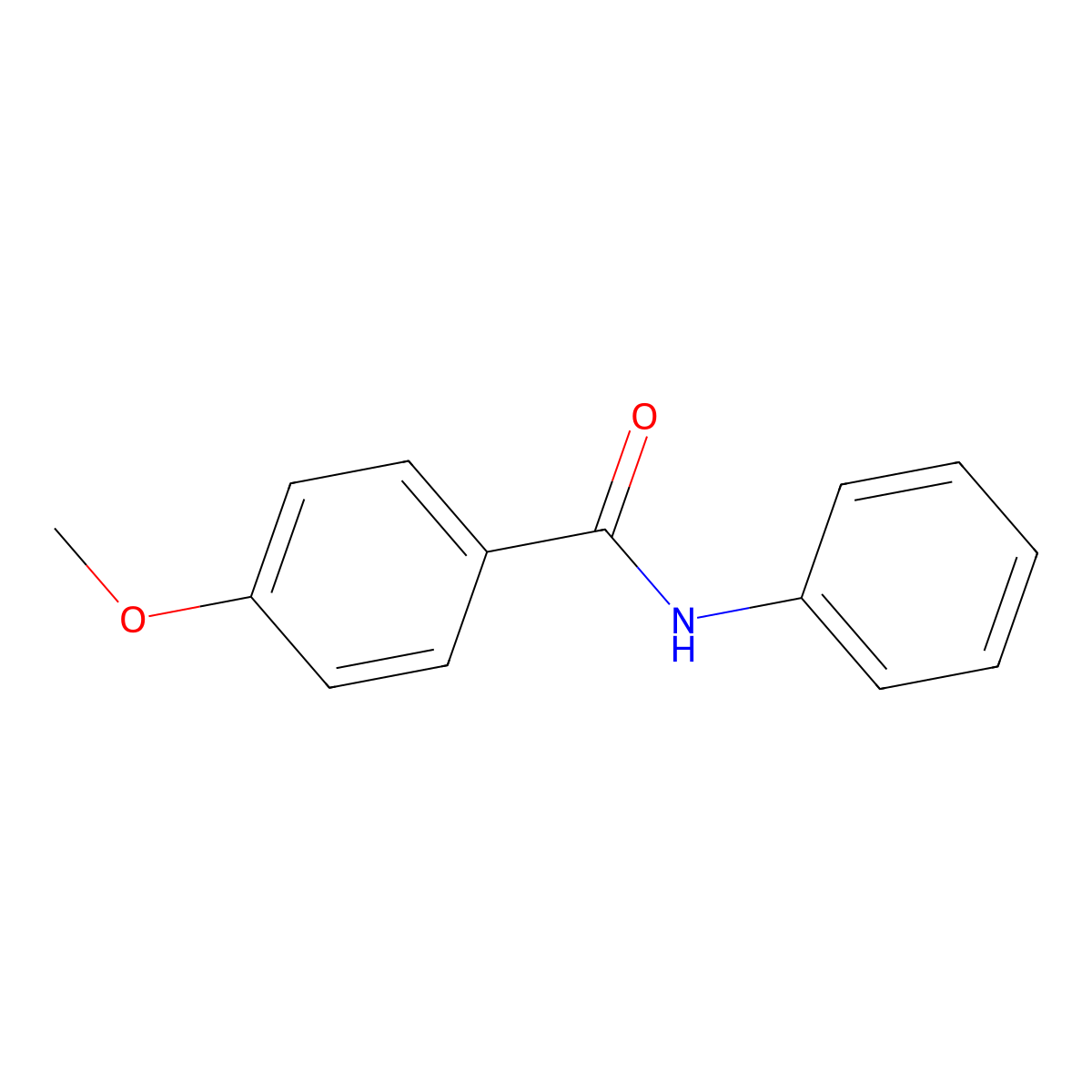 4-methoxy-N-phenylbenzamide molecular structure, CAS 7465-88-5