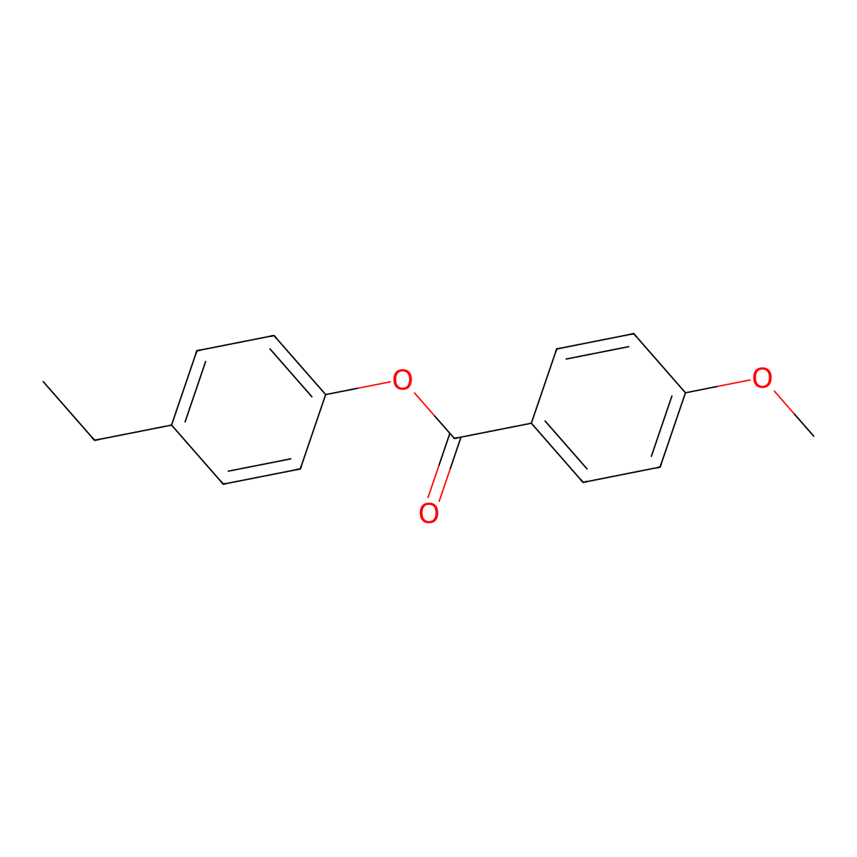 4-Ethylphenyl 4-methoxybenzoate molecular structure, CAS 7465-91-0