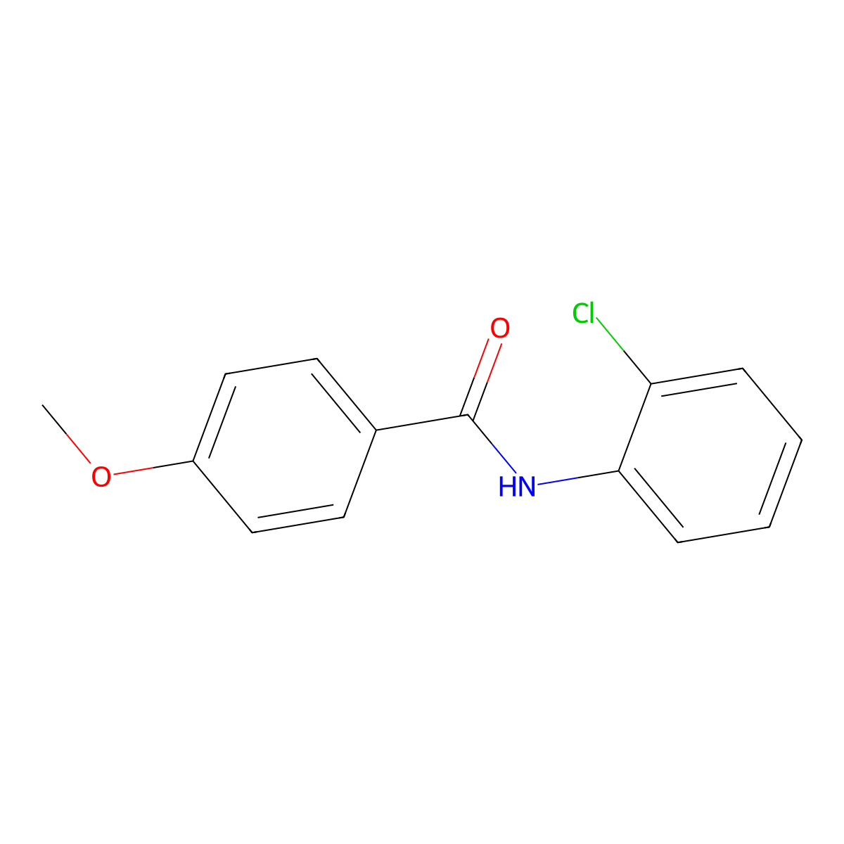 N-(2-Chlorophenyl)-4-methoxybenzamide molecular structure, CAS 7465-92-1