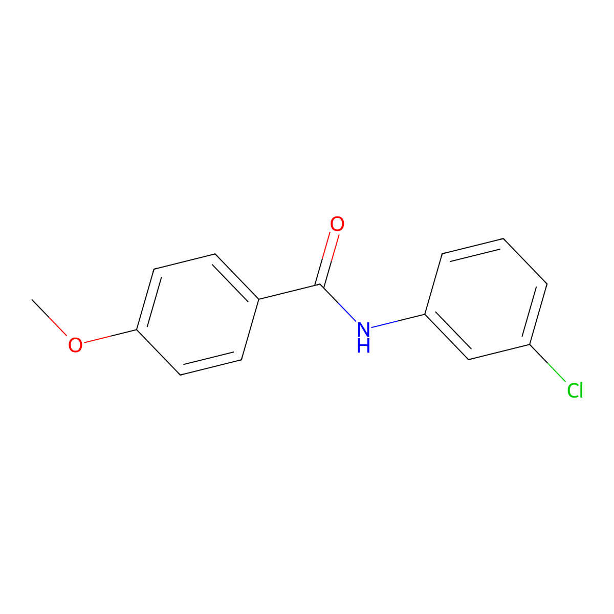 3'-Chloro-4-methoxybenzanilide molecular structure, CAS 7465-93-2