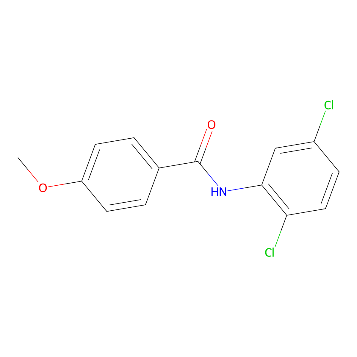 N-(2,5-dichlorophenyl)-4-methoxybenzamide molecular structure, CAS 7465-94-3