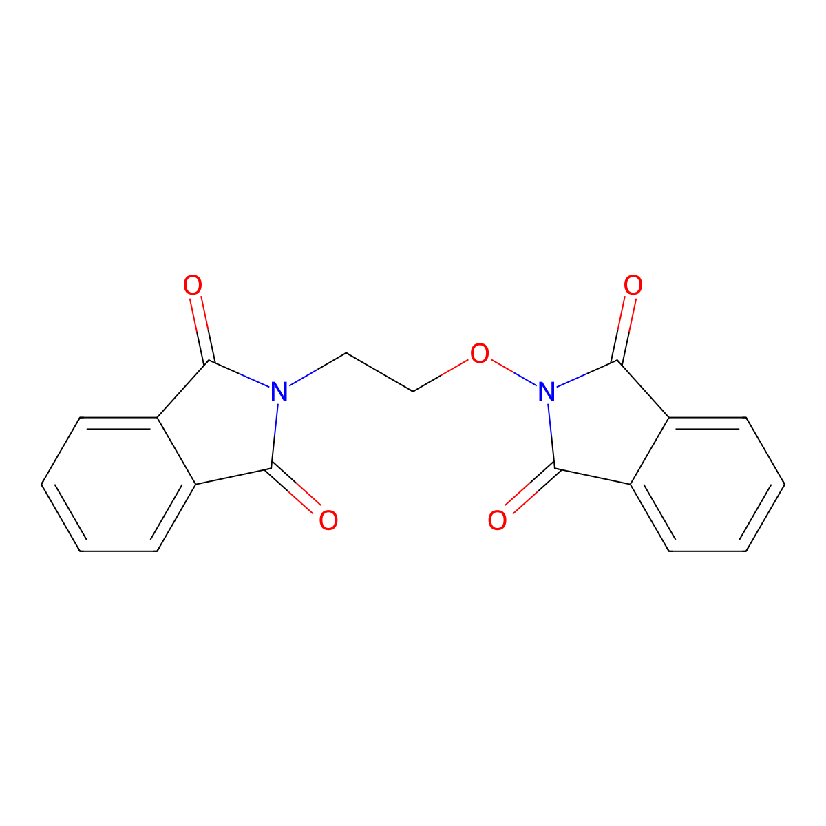 2-[2-(1,3-Dioxoisoindol-2-yl)oxyethyl]isoindole-1,3-dione molecular structure, CAS 74651-76-6