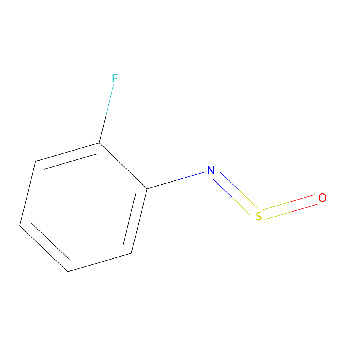 1-Fluoro-2-(sulfinylamino)benzene molecular structure, CAS 74653-64-8