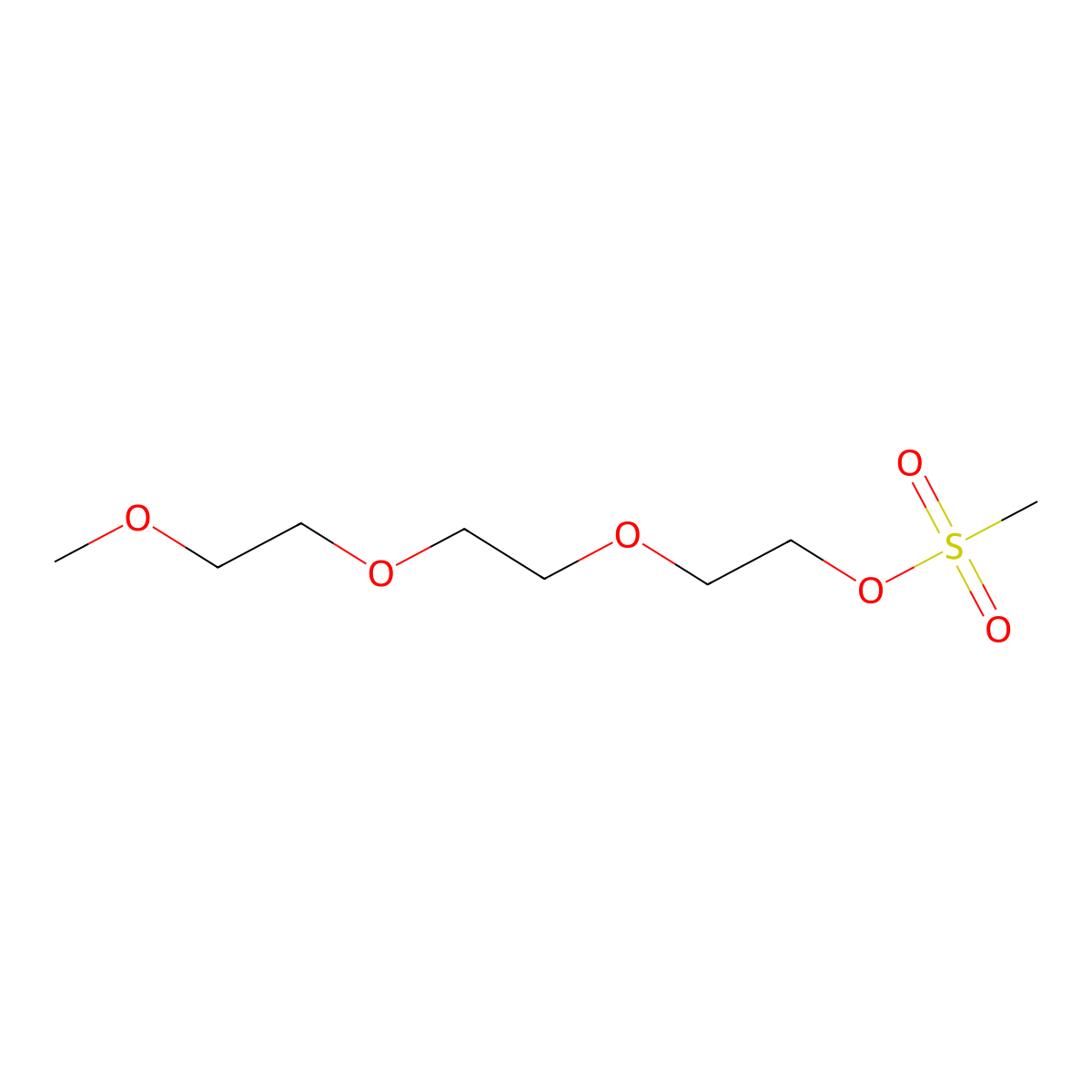 2-(2-(2-Methoxyethoxy)ethoxy)ethyl methanesulfonate molecular structure, CAS 74654-05-0