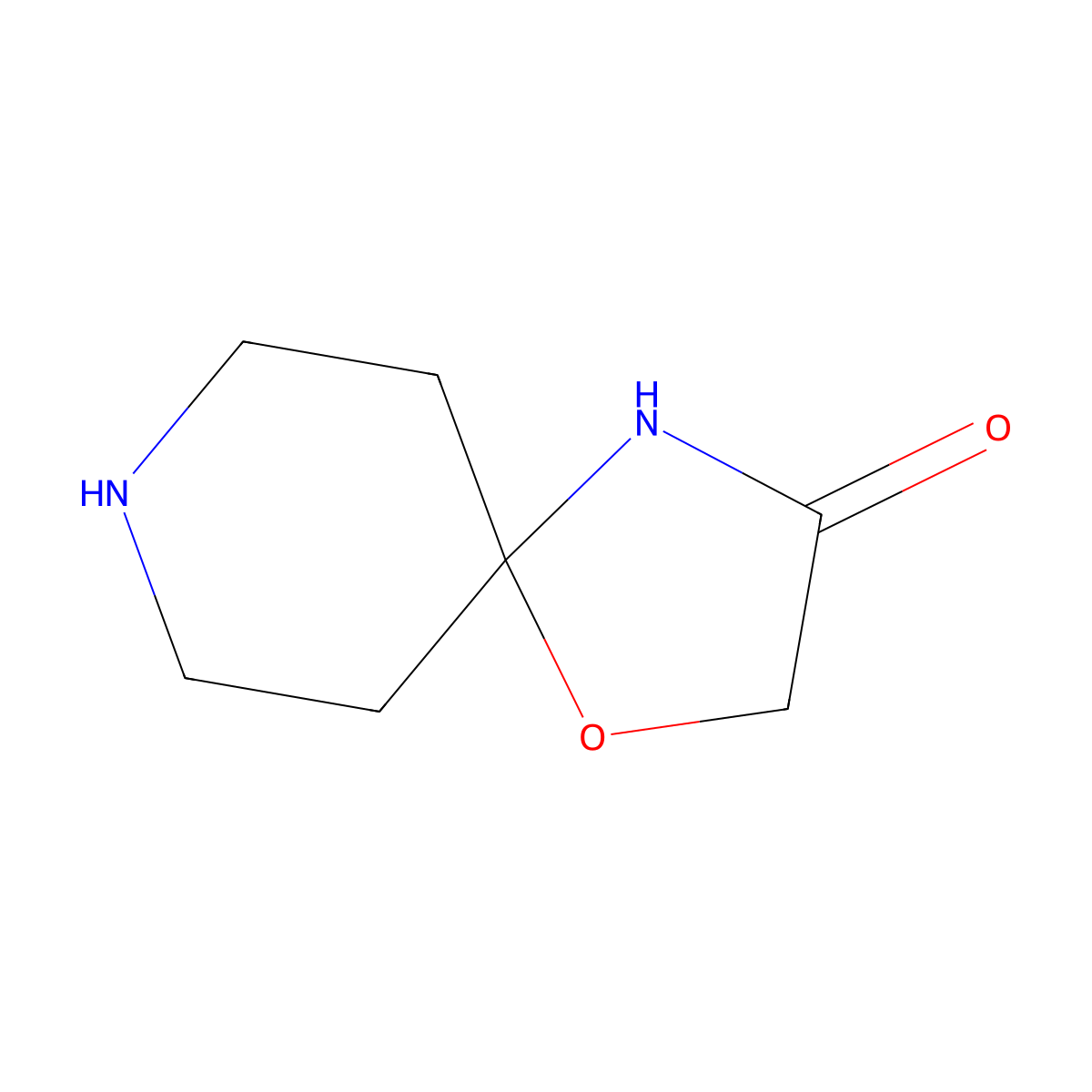 1-Oxa-4,8-diazaspiro[4.5]decan-3-one molecular structure, CAS 746543-82-8