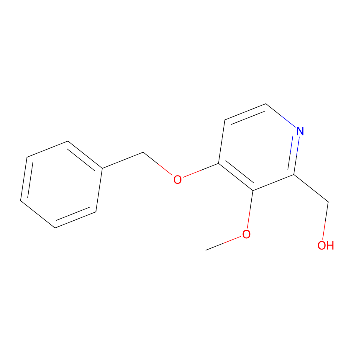 (4-(Benzyloxy)-3-methoxypyridin-2-yl)methanol molecular structure, CAS 746570-11-6