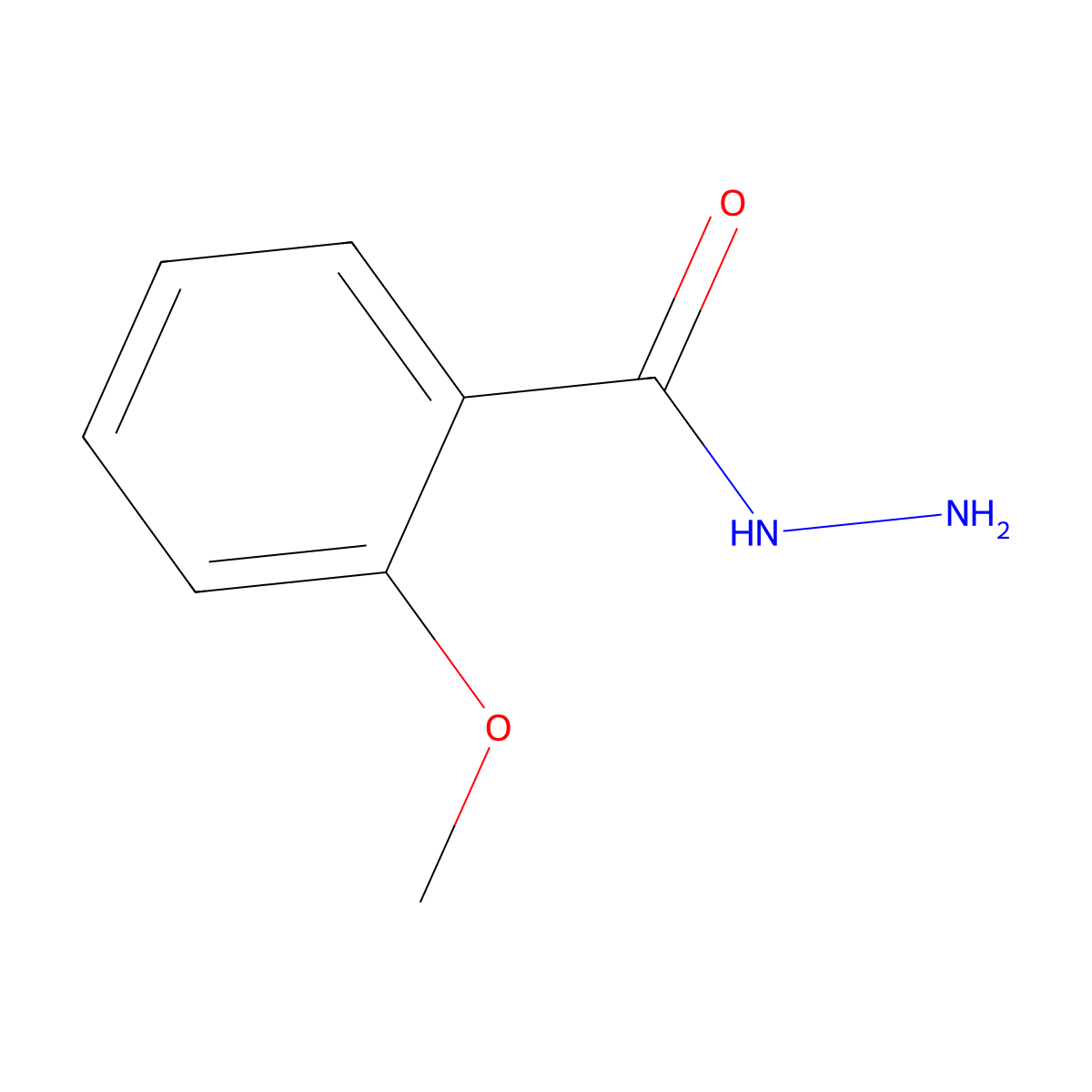 o-Anisohydrazide molecular structure, CAS 7466-54-8
