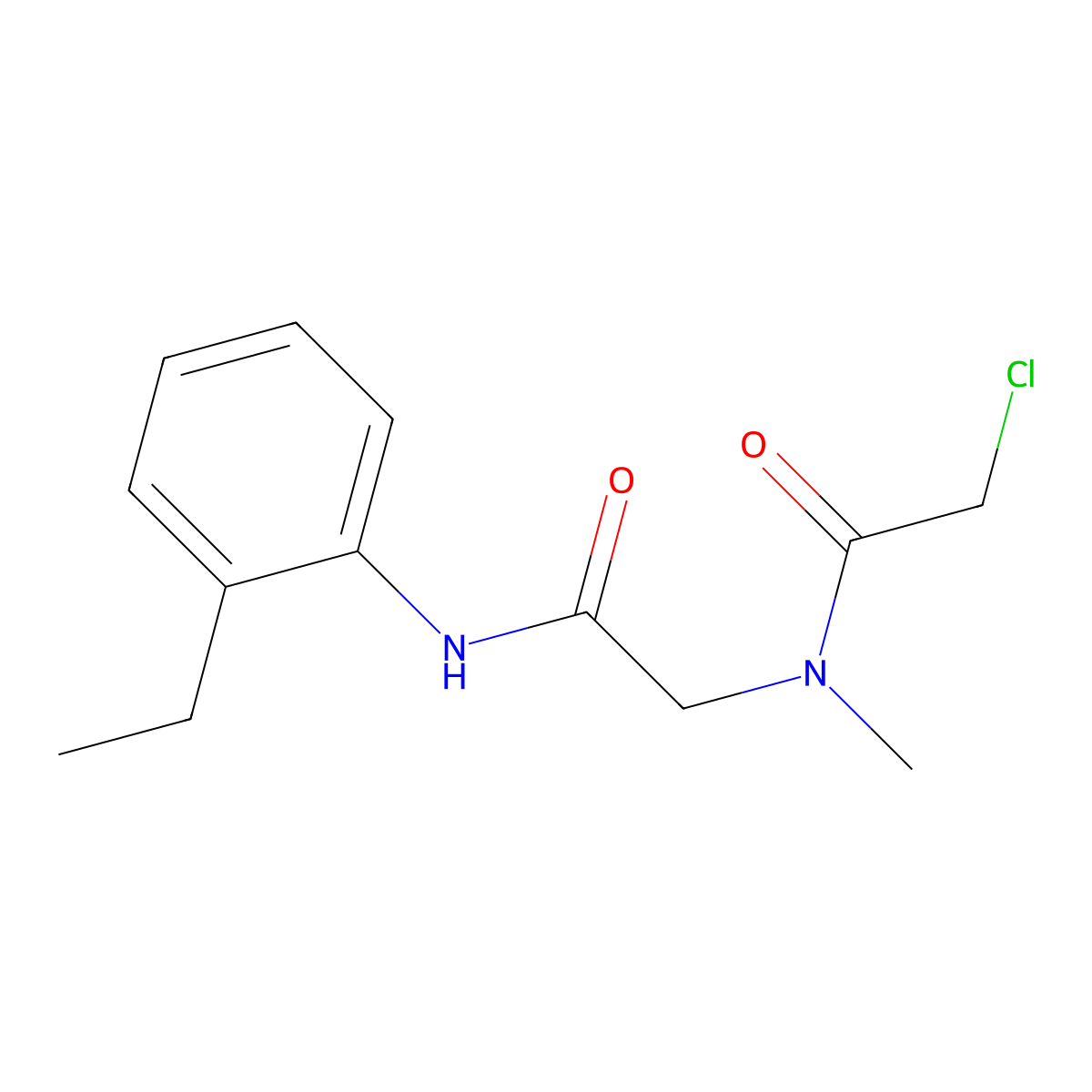 2-Chloro-N-{[(2-ethylphenyl)carbamoyl]methyl}-N-methylacetamide molecular structure, CAS 746607-46-5