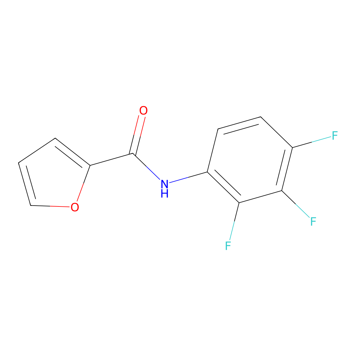 N-(2,3,4-trifluorophenyl)furan-2-carboxamide molecular structure, CAS 746608-58-2