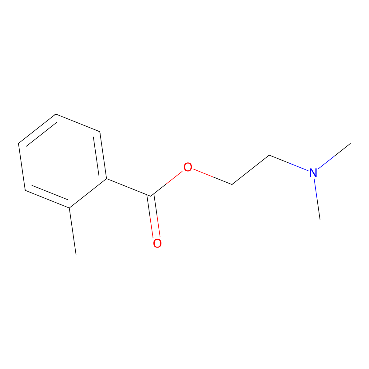 2-Toluoyl dimethylaminoethanol molecular structure, CAS 74661-28-2