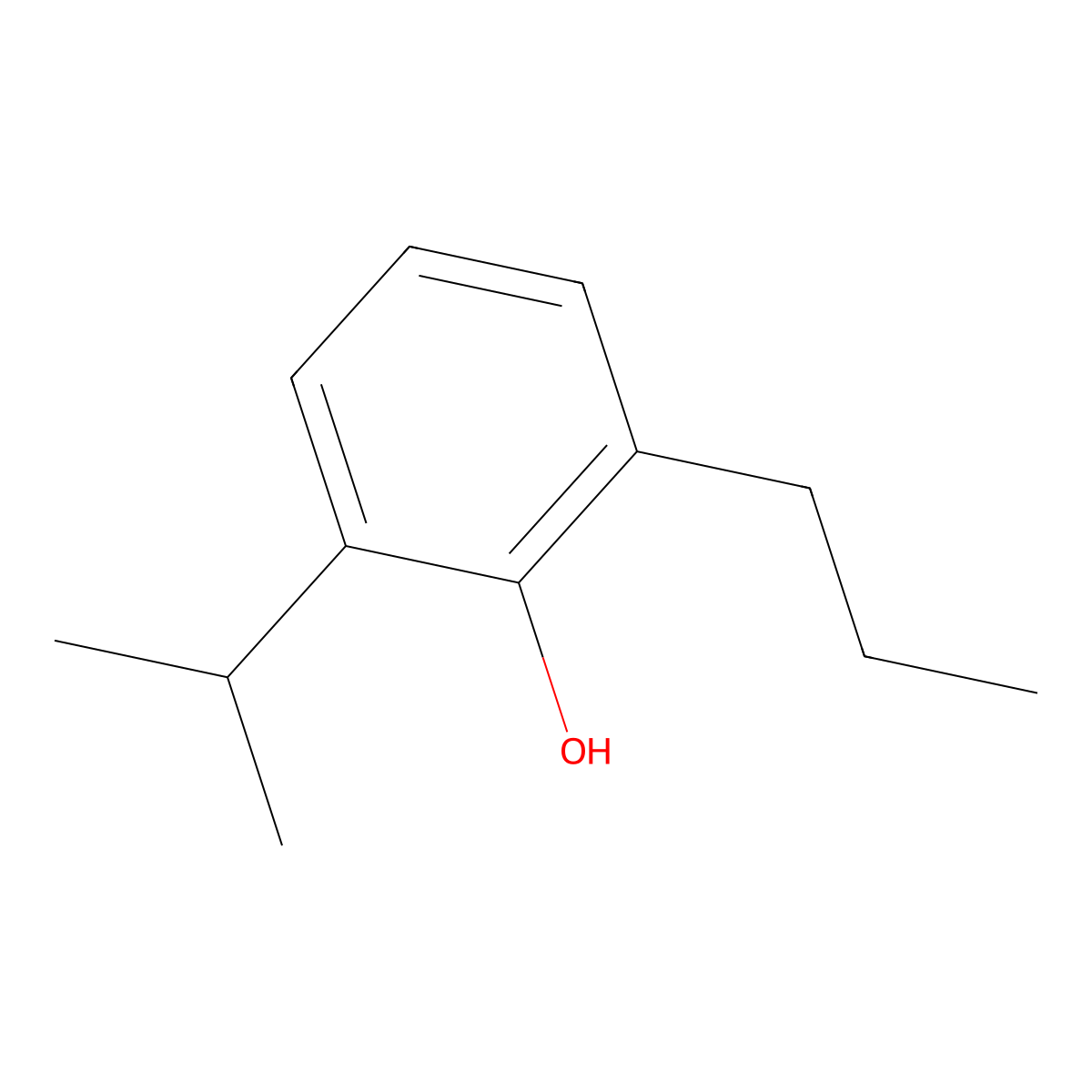 2-Isopropyl-6-propylphenol molecular structure, CAS 74663-48-2