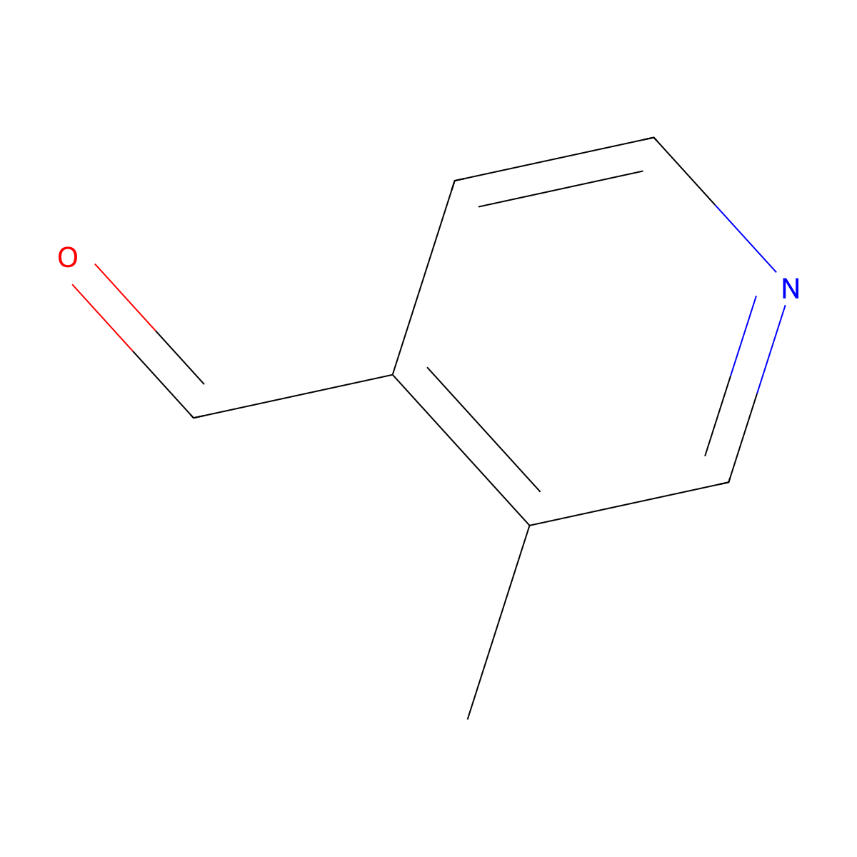 3-Methyl-4-pyridinecarboxaldehyde molecular structure, CAS 74663-96-0