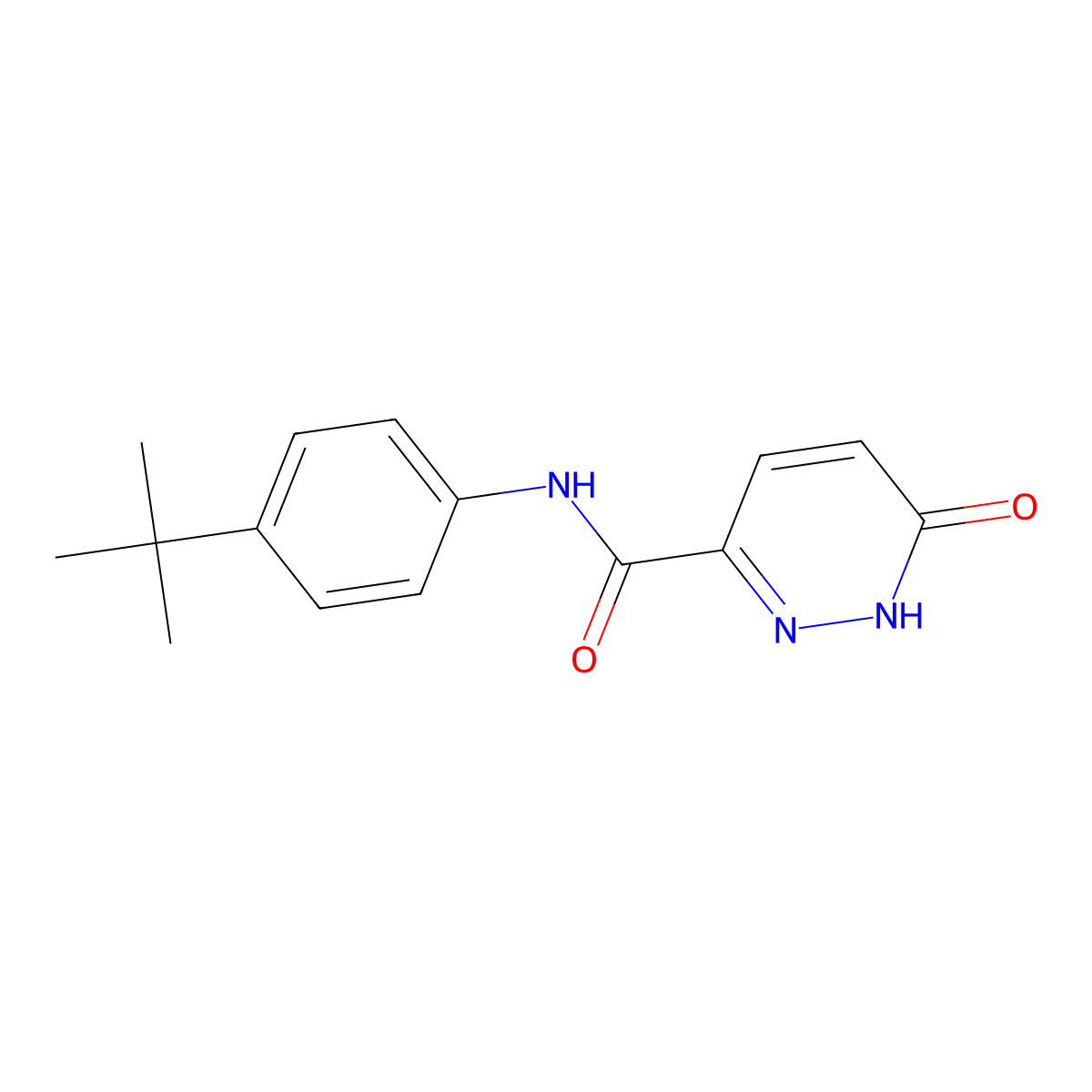 N-(4-tert-butylphenyl)-6-oxo-1H-pyridazine-3-carboxamide molecular structure, CAS 746631-97-0