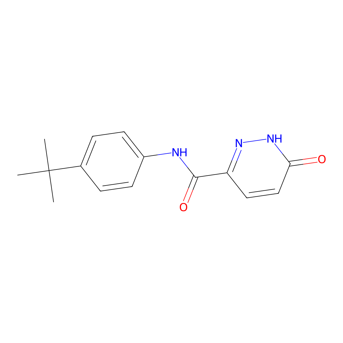 N-(4-tert-butylphenyl)-6-oxo-1H-pyridazine-3-carboxamide molecular structure, CAS 746631-97-0
