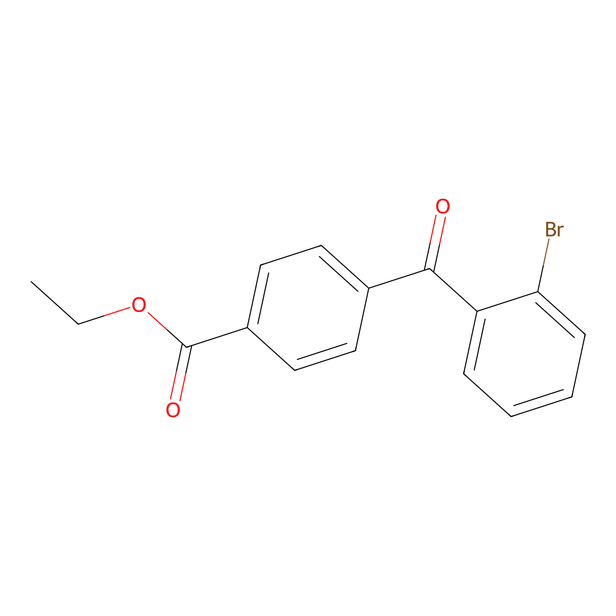 2-Bromo-4'carboethoxybenzophenone molecular structure, CAS 746651-78-5