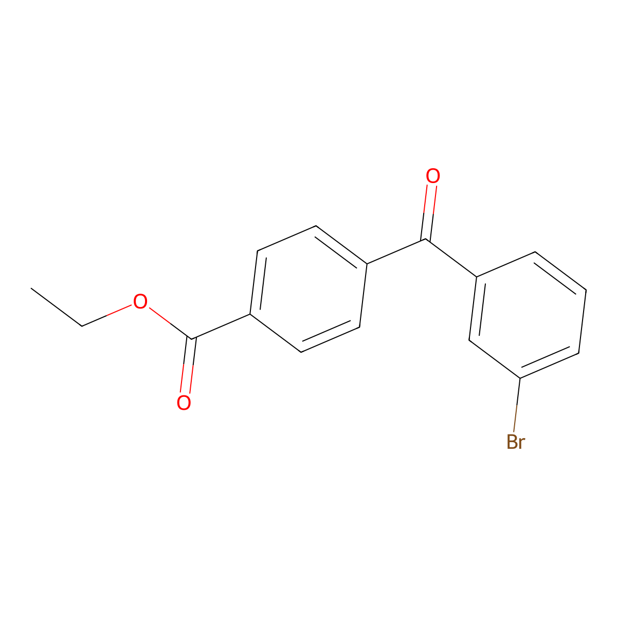 3-Bromo-4'carboethoxybenzophenone molecular structure, CAS 746651-79-6