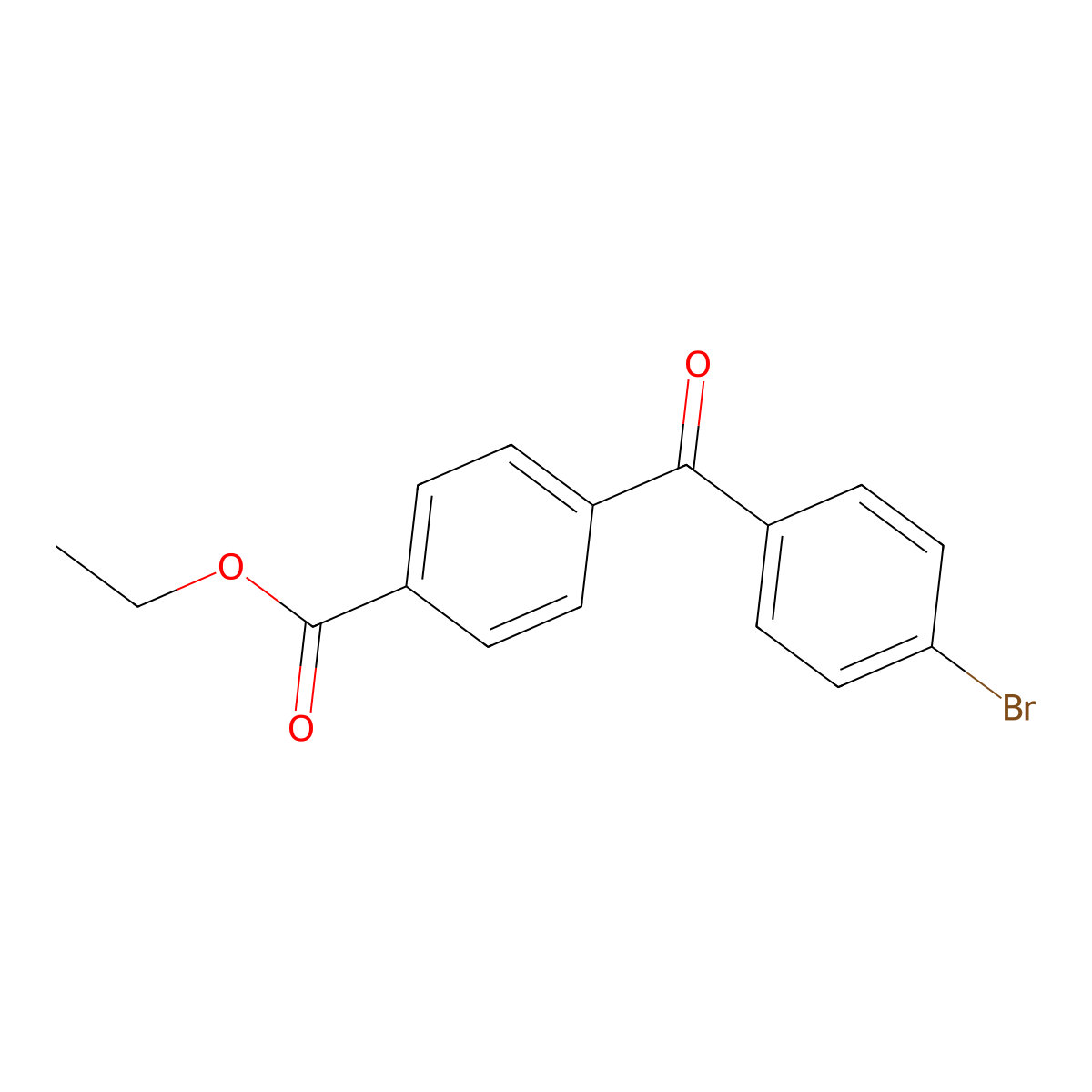 4-Bromo-4'carboethoxybenzophenone molecular structure, CAS 746651-80-9