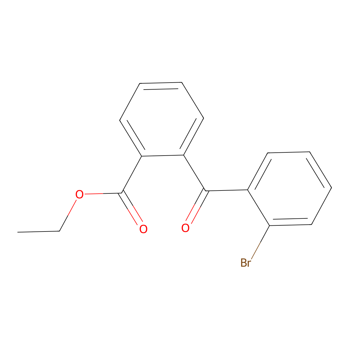 2-Bromo-2'-carboethoxybenzophenone molecular structure, CAS 746651-81-0