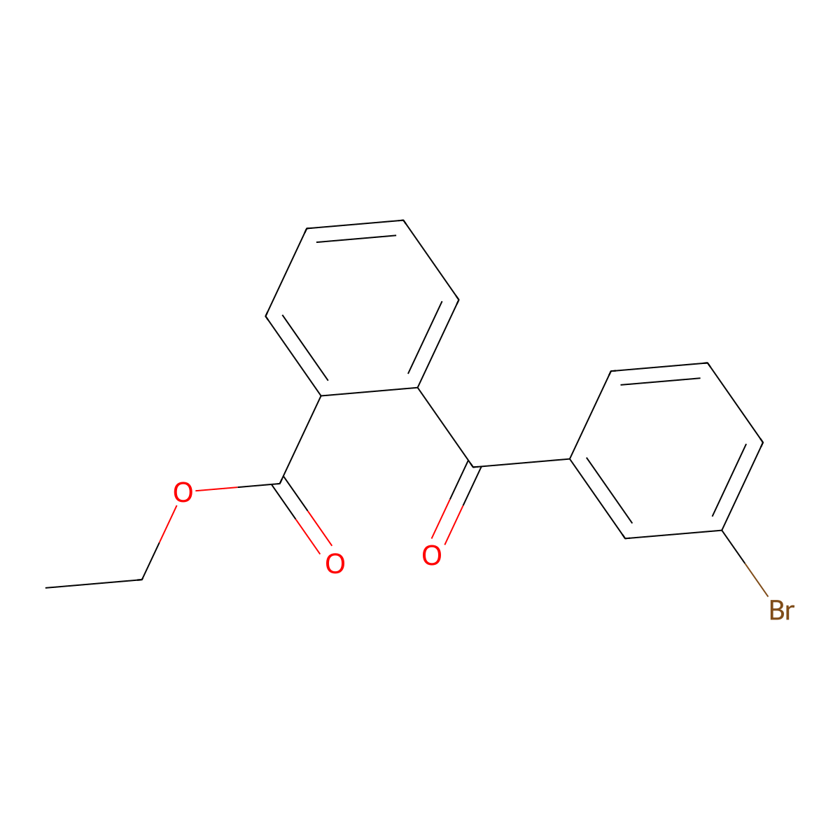 3-Bromo-2'-carboethoxybenzophenone molecular structure, CAS 746651-82-1