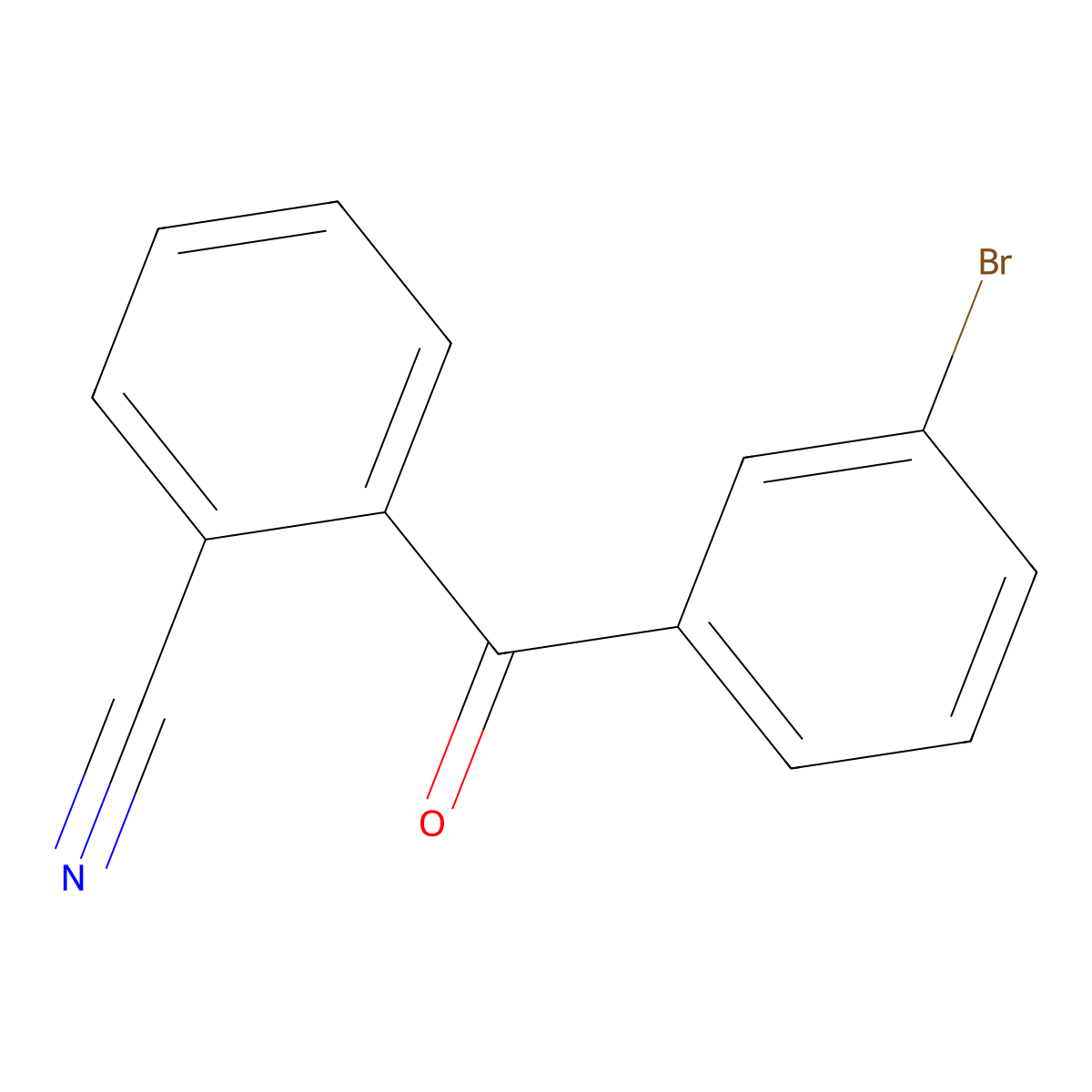 3-Bromo-2'-cyanobenzophenone molecular structure, CAS 746651-84-3