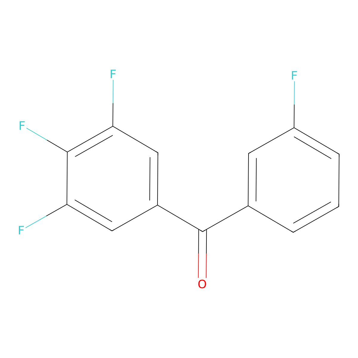 3,3',4,5-Tetrafluorobenzophenone molecular structure, CAS 746651-92-3