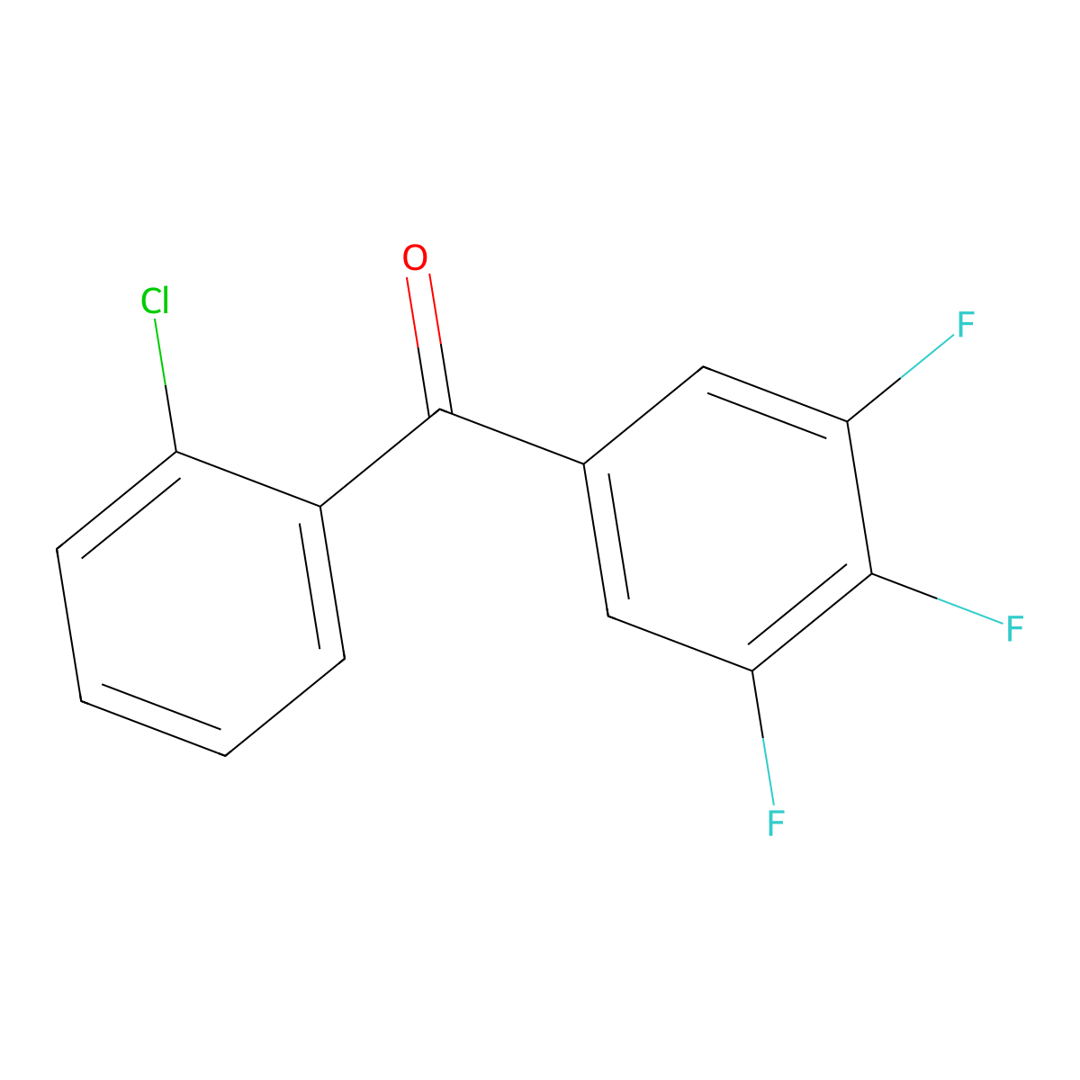 2-Chloro-3',4',5',-trifluorobenzophenone molecular structure, CAS 746651-94-5