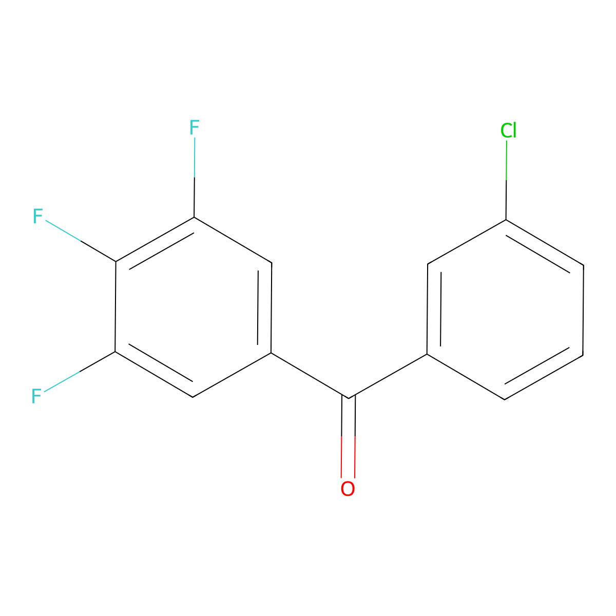 3-Chloro-3',4',5'-trifluorobenzophenone molecular structure, CAS 746651-95-6