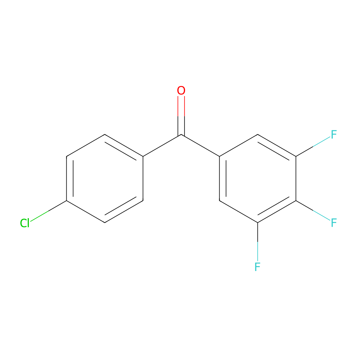 4-Chloro-3',4',5'-trifluorobenzophenone molecular structure, CAS 746651-96-7