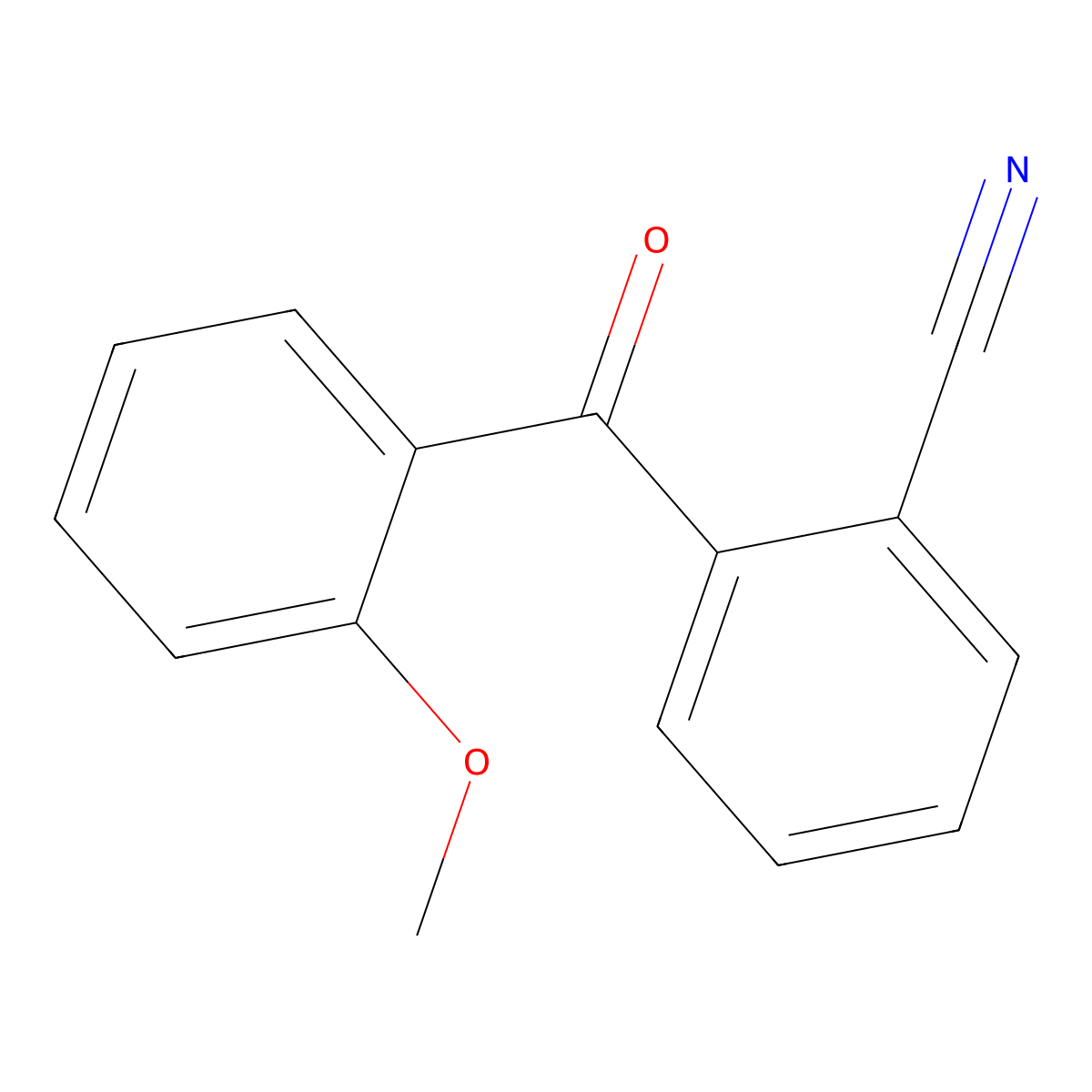 2-(2-Methoxybenzoyl)benzonitrile molecular structure, CAS 746652-00-6