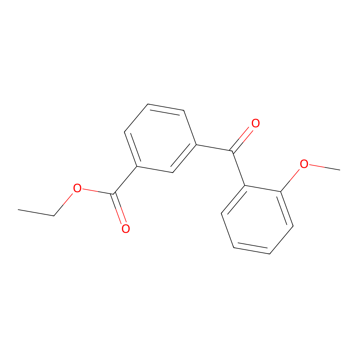 3-Carboethoxy-2'-methoxybenzophenone molecular structure, CAS 746652-01-7
