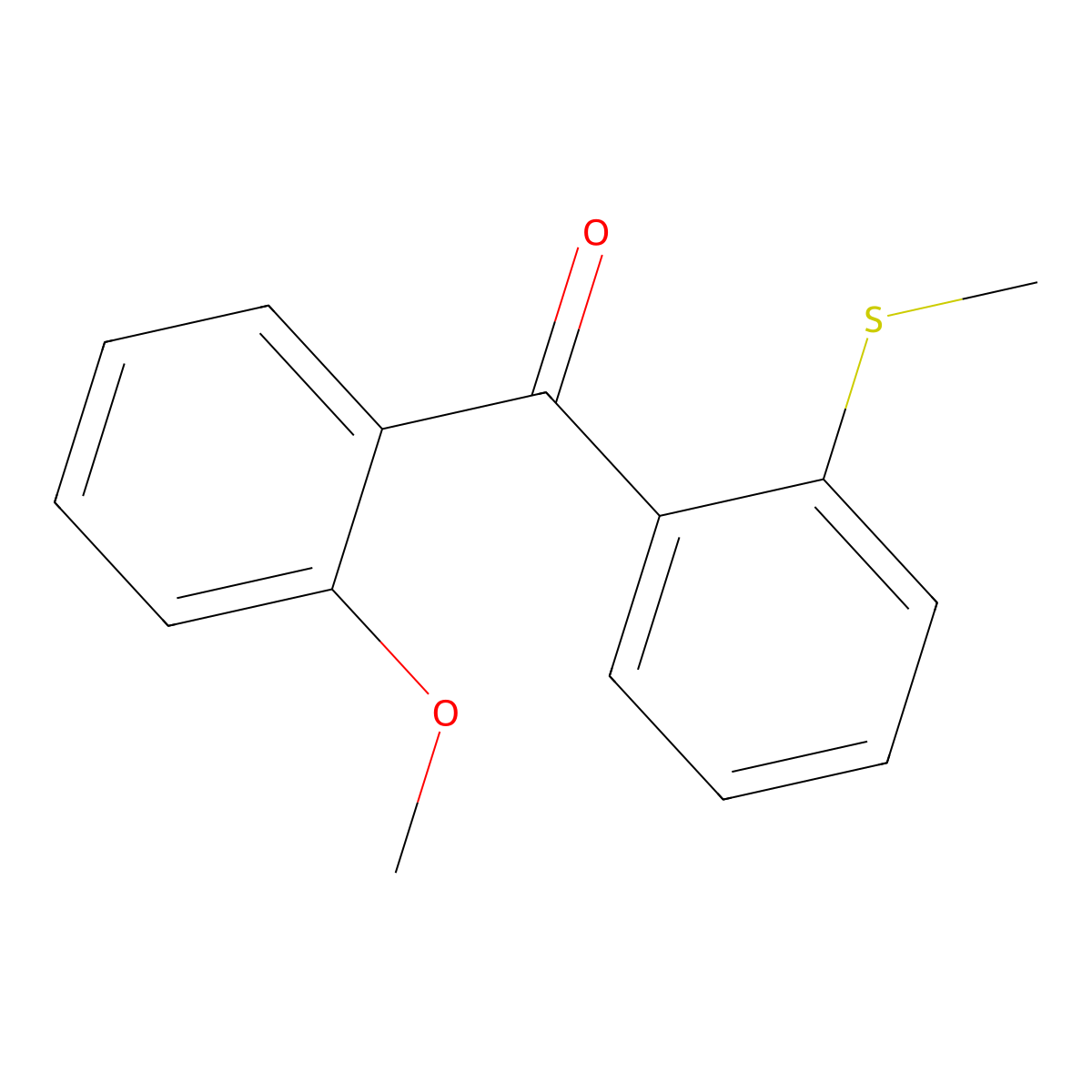2-Methoxy-2'-thiomethylbenzophenone molecular structure, CAS 746652-03-9