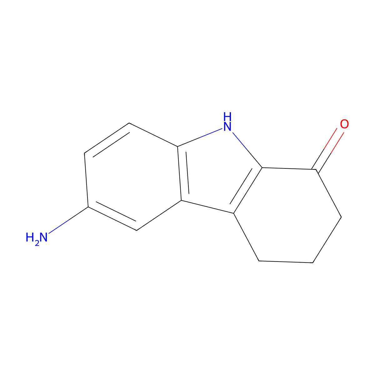 6-amino-2,3,4,9-tetrahydro-1H-carbazol-1-one molecular structure, CAS 746663-45-6