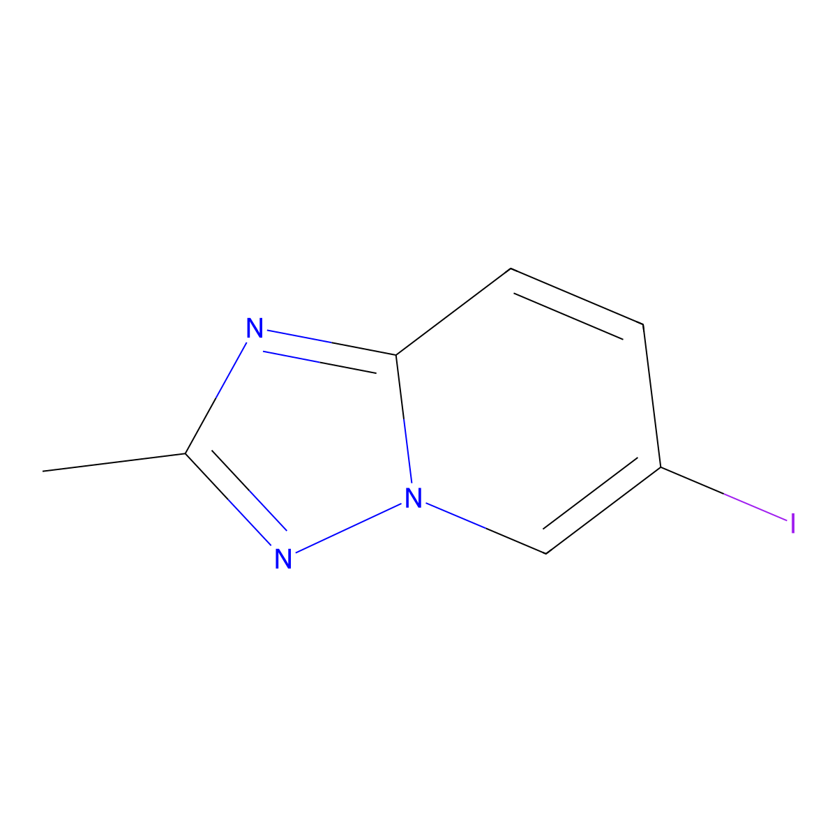 6-Iodo-2-methyl-[1,2,4]triazolo[1,5-a]pyridine molecular structure, CAS 746668-57-5