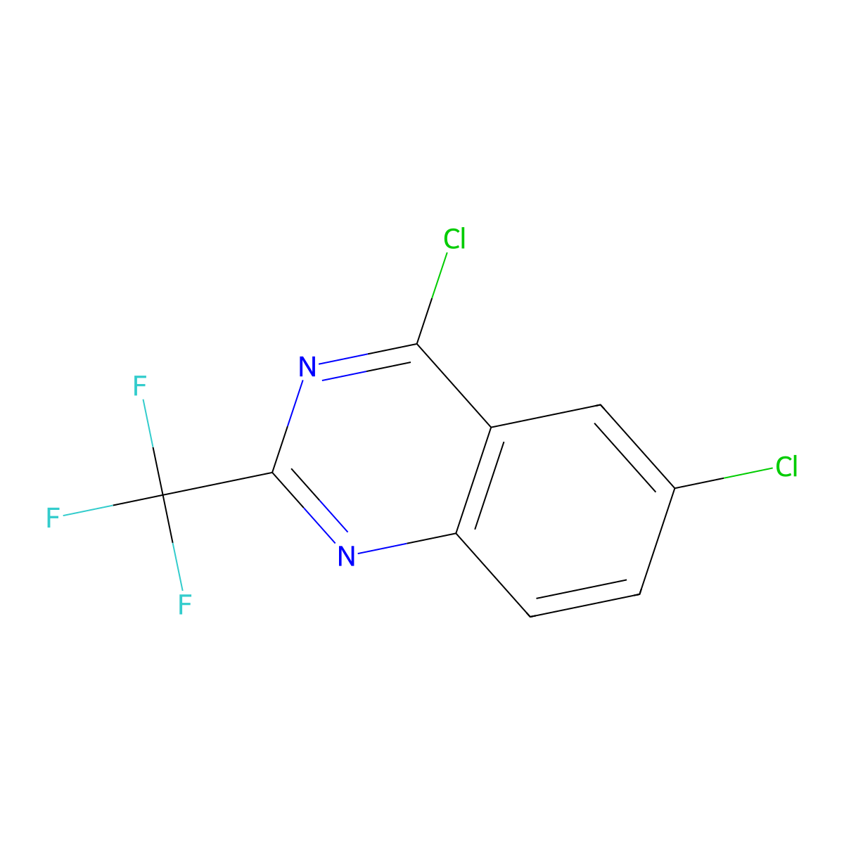 4,6-Dichloro-2-(trifluoromethyl)quinazoline molecular structure, CAS 746671-32-9