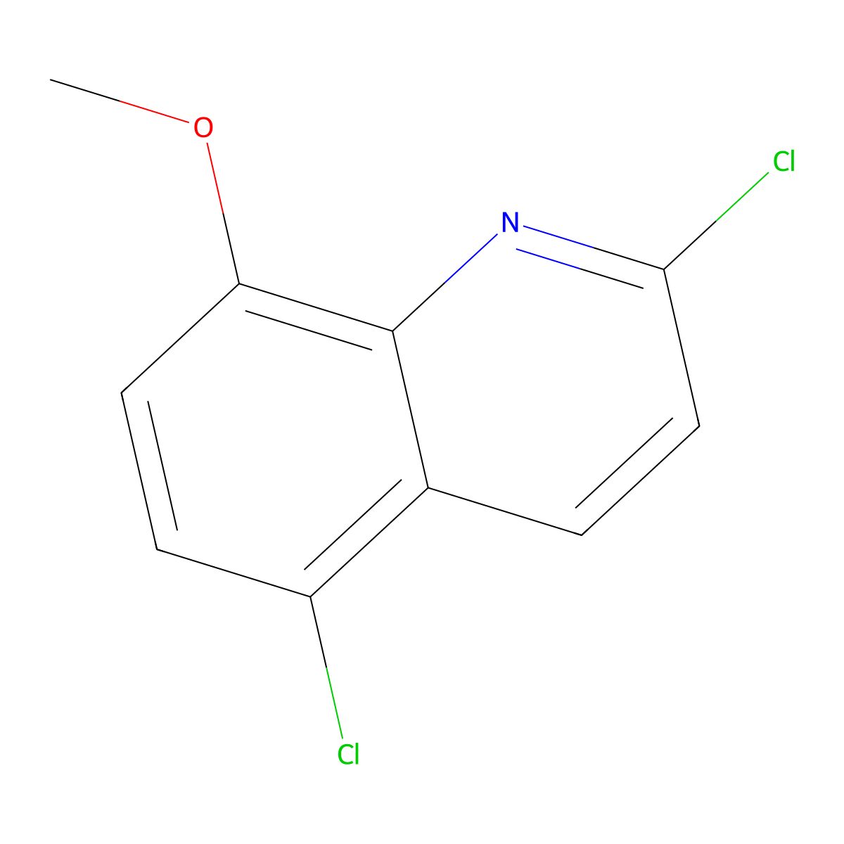 Quinoline, 2,5-dichloro-8-methoxy- molecular structure, CAS 74668-75-0