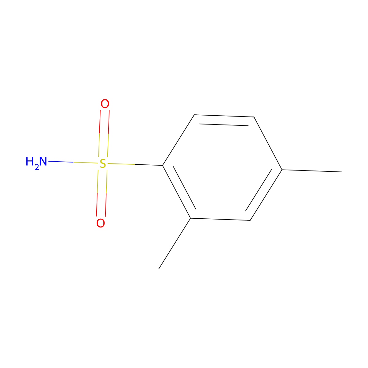 2,4-Dimethylbenzenesulfonamide molecular structure, CAS 7467-12-1