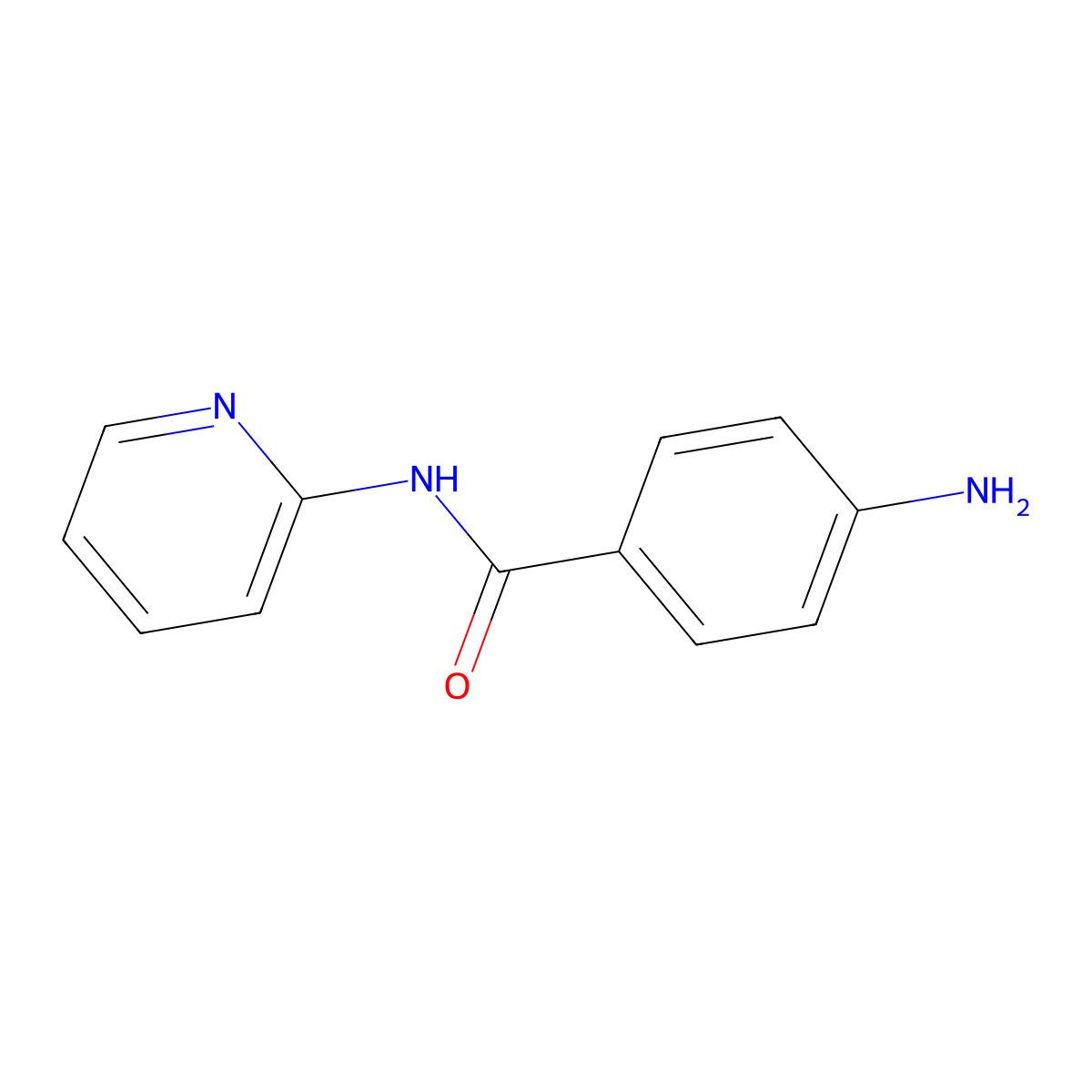 4-Aminobenzamidopyridine molecular structure, CAS 7467-42-7