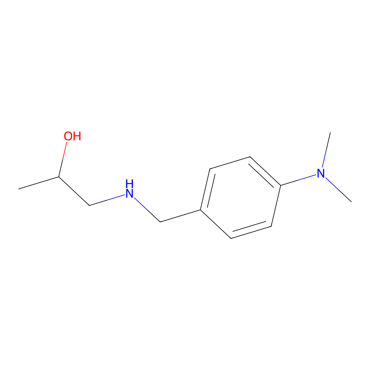 1-[(4-Dimethylaminophenyl)methylamino]propan-2-ol molecular structure, CAS 7467-44-9