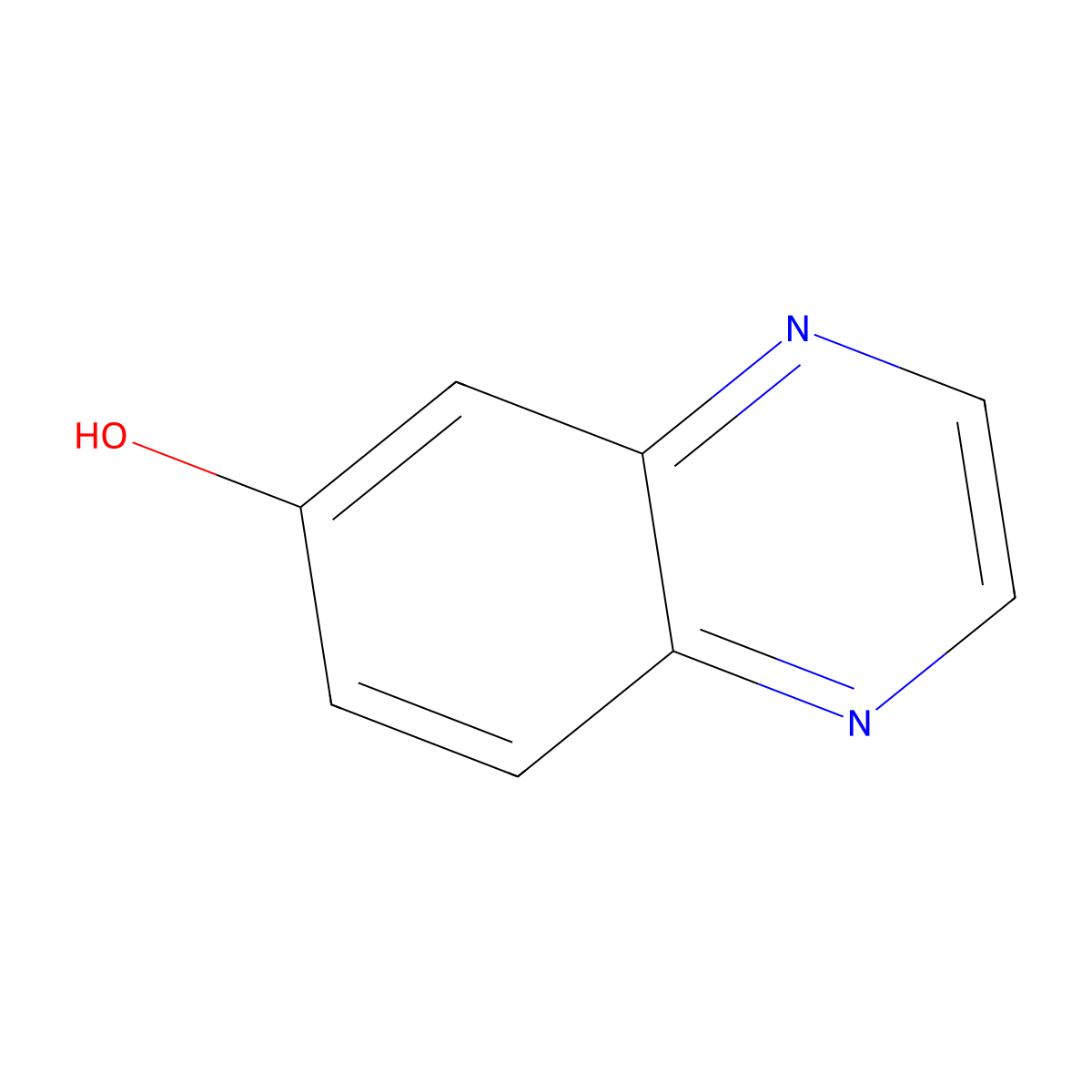 6-Quinoxalinol molecular structure, CAS 7467-91-6
