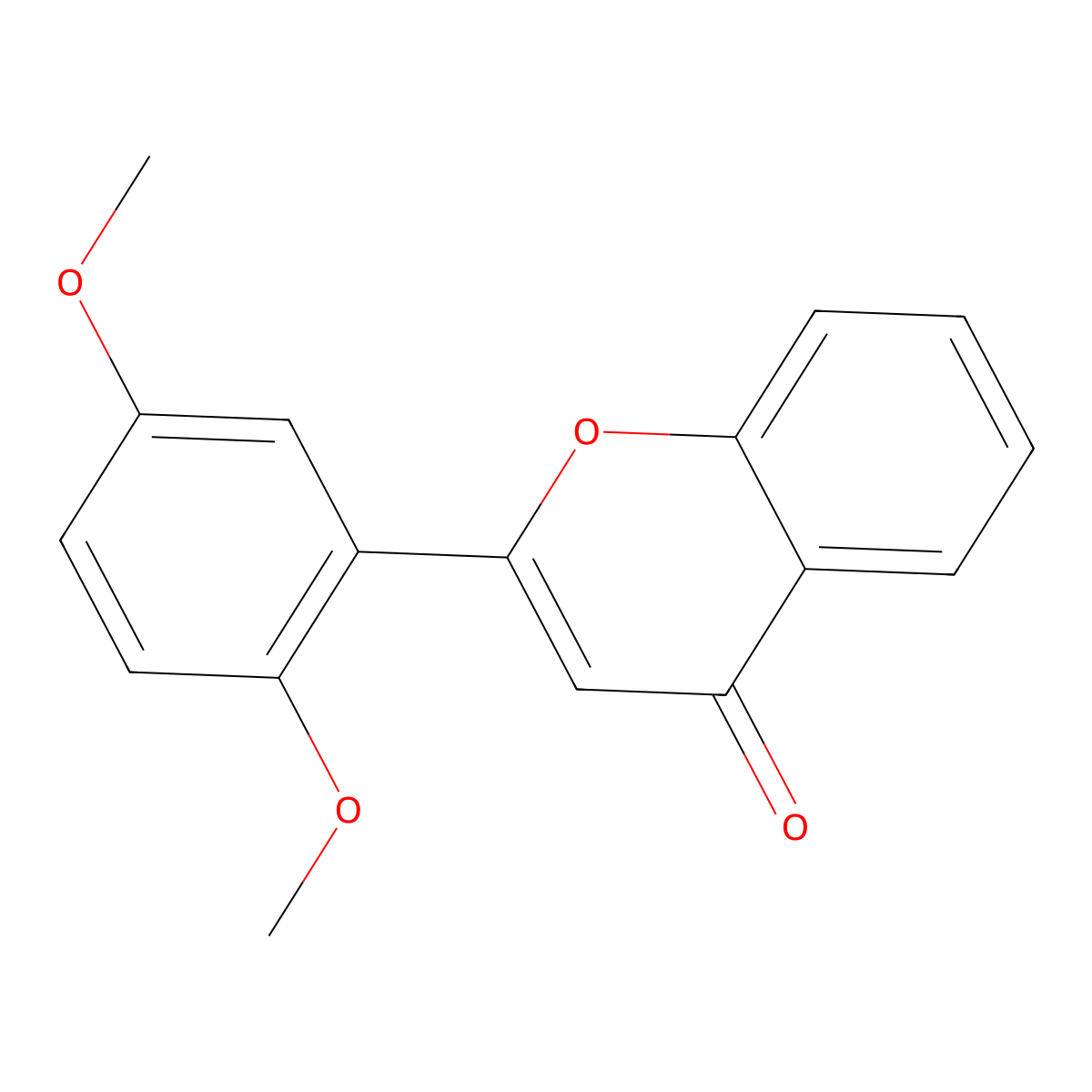 2',5'-Dimethoxyflavone molecular structure, CAS 74670-10-3