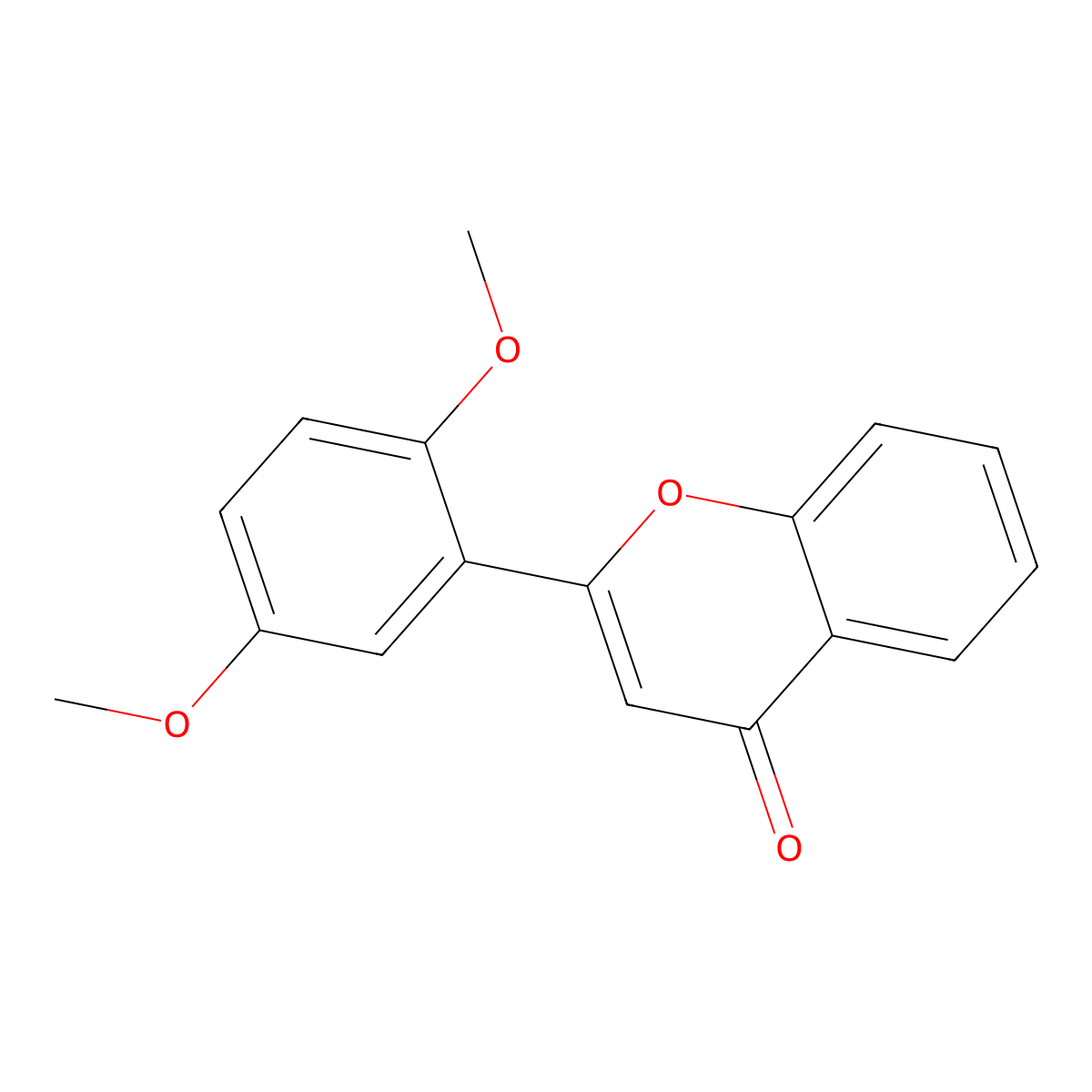 2',5'-Dimethoxyflavone molecular structure, CAS 74670-10-3